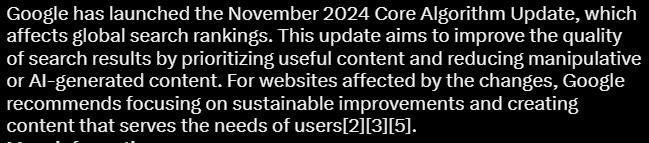 Google November Core Update