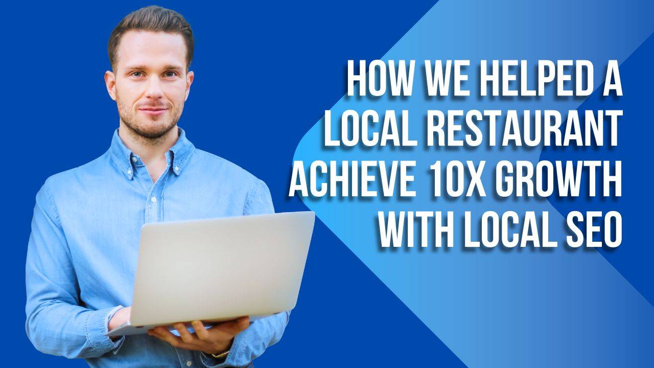 A professional holding a laptop, symbolizing the role of Local SEO services in helping a restaurant achieve 10x growth.