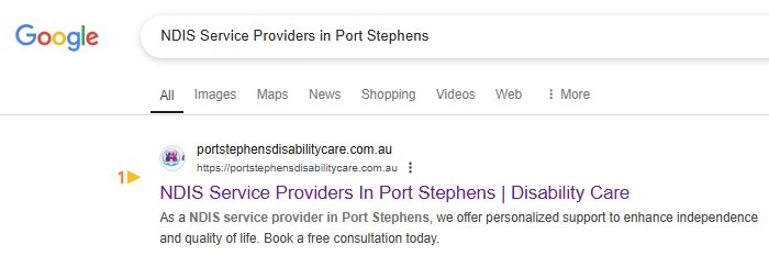 port stephens disability care case study result